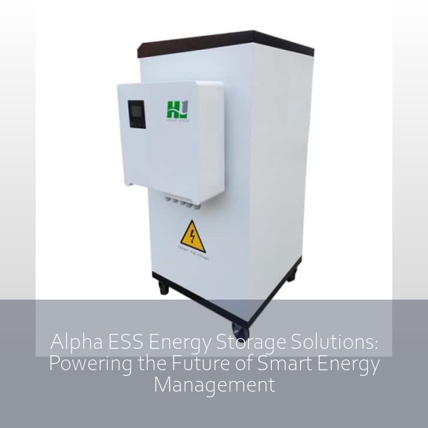 Alpha ESS Energy Storage Solutions: Powering the Future of Smart Energy Management